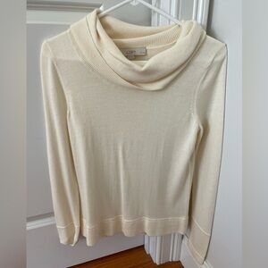 XSP cream cowl neck